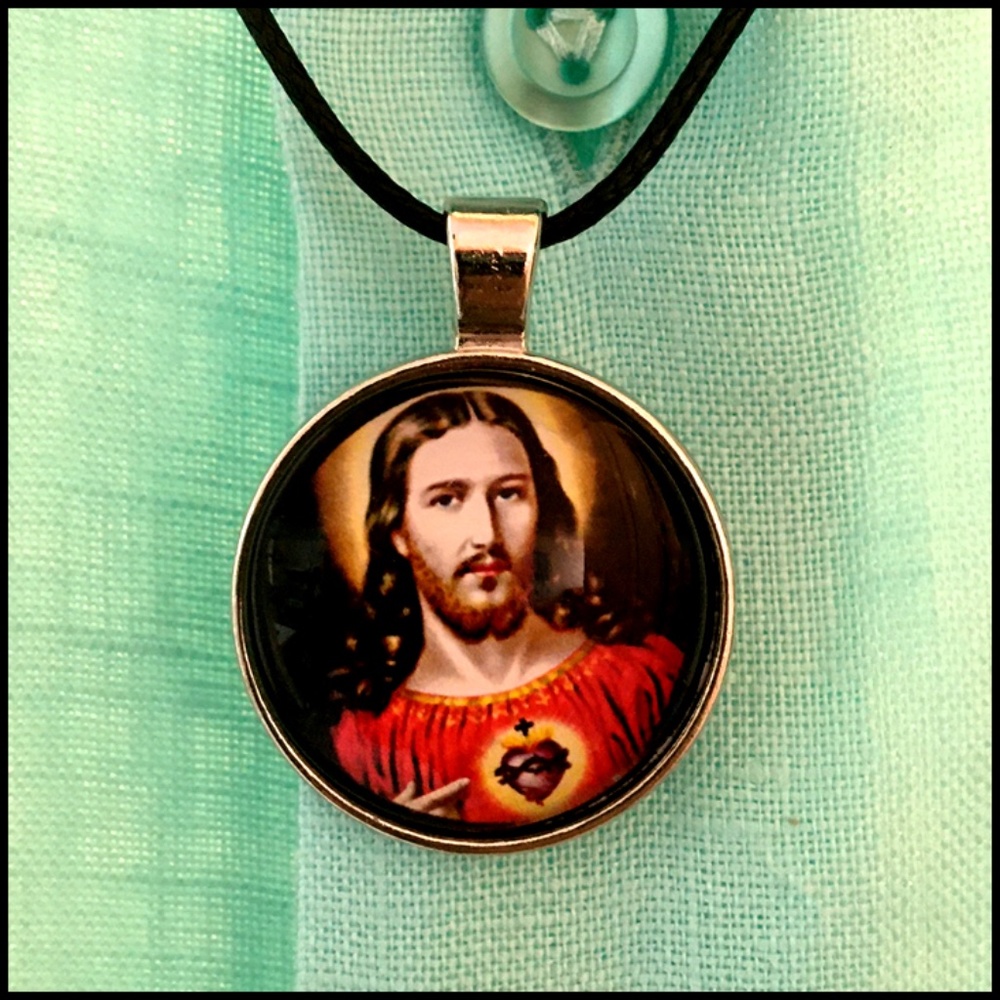 Sacred Heart of Jesus Christ Pendant Necklace